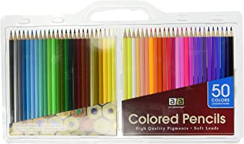 **50 Color Pencils Set